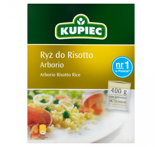 KUPIEC -  RYŻ ARBORIO DO RISOTTO 400G