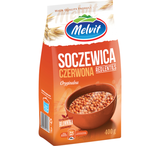 MELVIT - SOCZEWICA CZERWONA 400G.