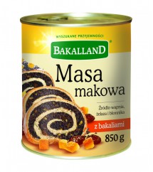 BAKALLAND- MASA MAKOWA Z BAKALIAMI 850G.